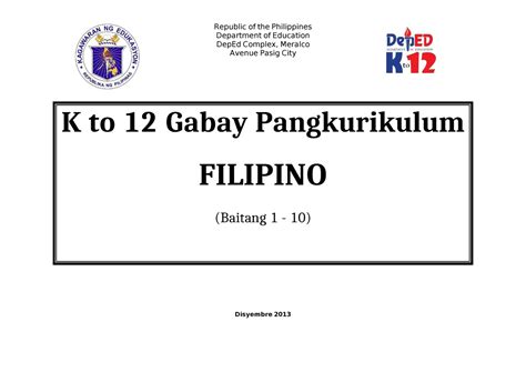 Filipino Gabay Pang.